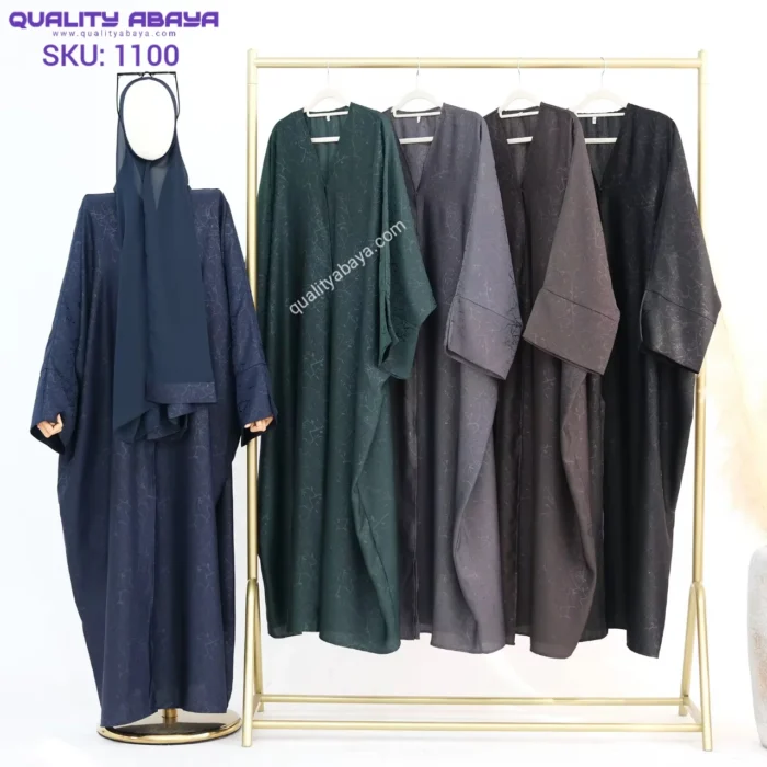 Multicolor Premium Dubai Abaya with Embroidery - Image 2