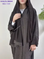 Multicolor Premium Dubai Abaya with Embroidery