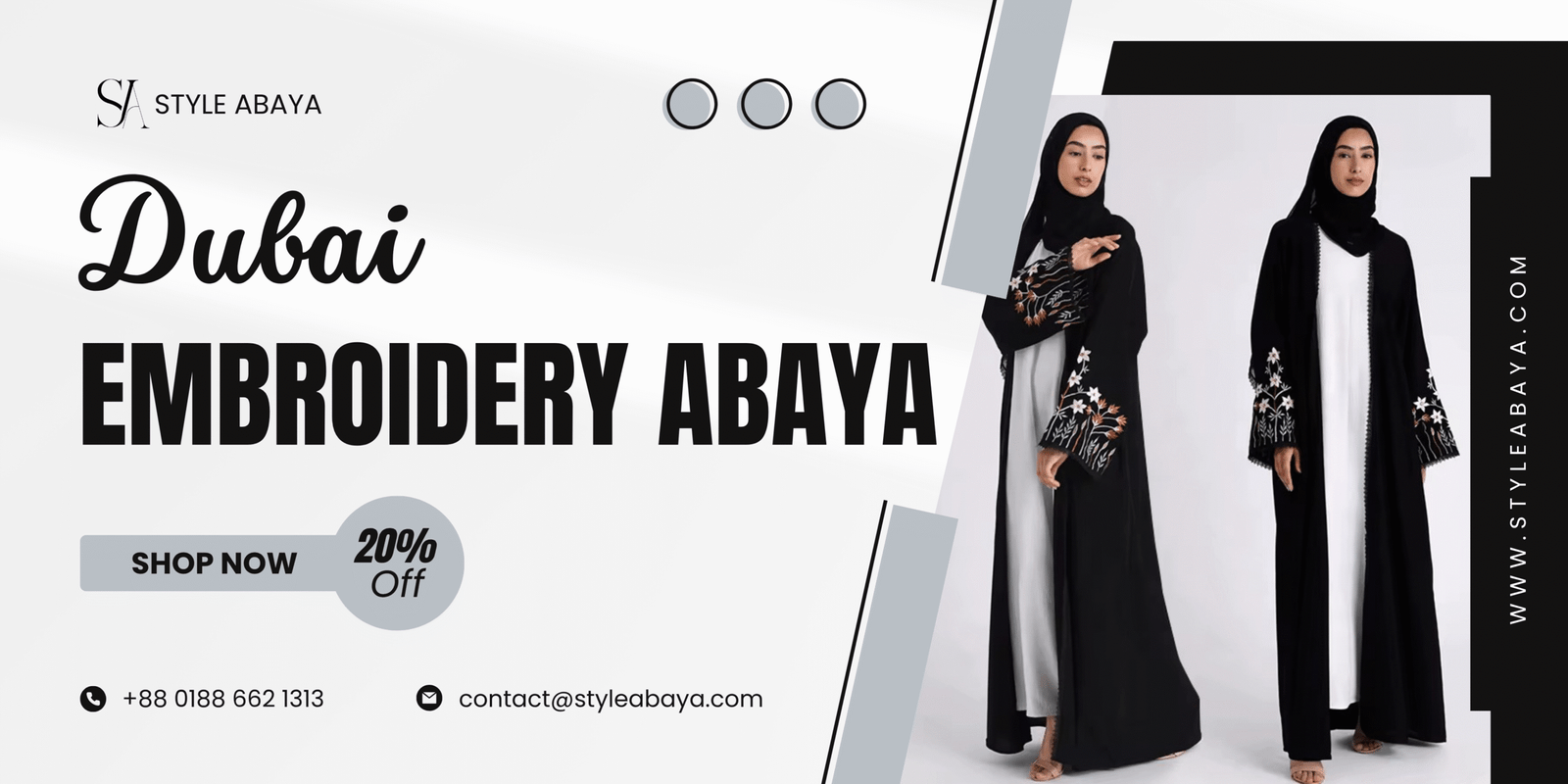 Best Dubai Embroidered Abaya for Women